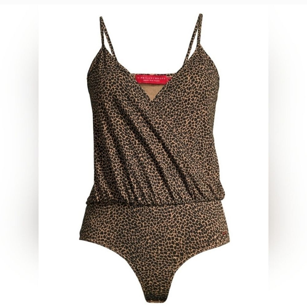 NWT n:Philanthropy Peppermint Bodysuit in Sugar Cheetah - Picture 5 of 10